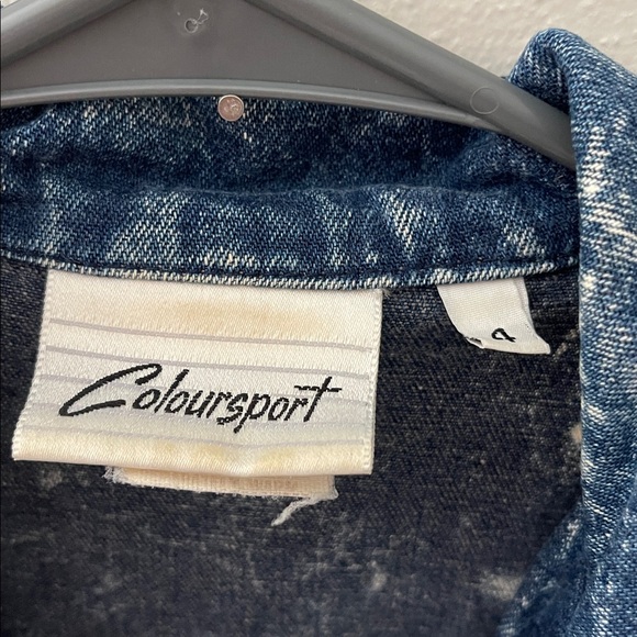 1980s denim jacket dress - Picture 3 of 10